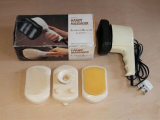 Aldrah Health 707a Handy Massager - Vintage 1993 - Boxed,  Accessories,  Oil - Vgc