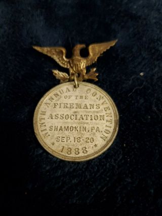 Vintage Badge,  Pa State Fireman 