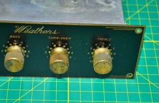 VINTAGE WEATHERS TUBE PHONO PREAMP WITH TURN - OVER CONTROL 3