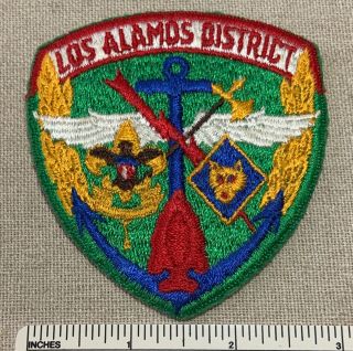 Vtg Los Alamos District Boy Scout Badge Patch Sea Air Explorer Cub Bsa Scouts