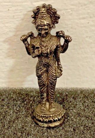Unresearched Ancient Near Eastern Silvered Diety Statue 48mm