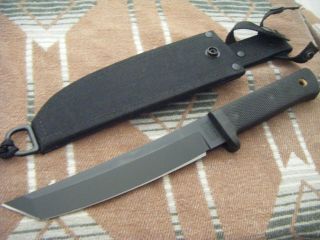 Cold Steel Recon Tanto Carbon V Usa Fighting Knife Black Blade Vintage Exc