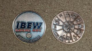 Ibew Local 481 Challenge Coin And Ohms Law Coin