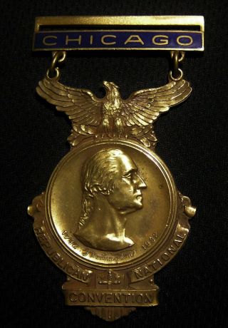 1932 Republican National Convention George Washington Bicentennial Medal Chicago