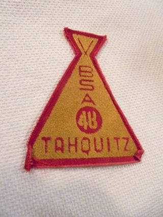 Vintage 1948 Boy Scout Bsa 48 Camp Tahquitz Teepee Patch