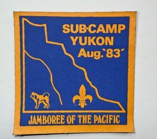 Rare Boy Scouts Patch - Jamboree Of The Pacific Sub Camp Yukon Aug.  