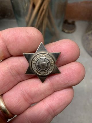 Small Obsolete Antique Chicago Police Badge 2
