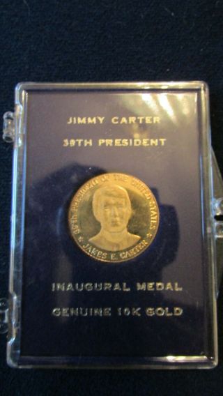 1977 Jimmy Carter 10k Gold Presidential Inaugural Medal / Coin