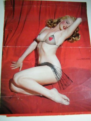 Very Rare 6 Nude Marilyn Monroe Color Photo Tom Kelly 11x14 Pin Up Girl Calendar
