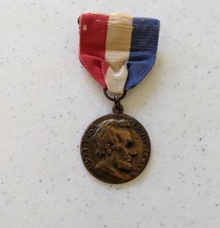 1945 - Awarded - Abraham Lincoln Trail Medal Boy Scouts Of America Bsa