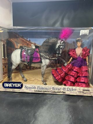 Breyer Limited Edition Set Flamenco Horse And Rider Nib