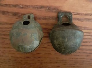 2 Circa 16th To Mid - 17th Century Antique Crotal Bells