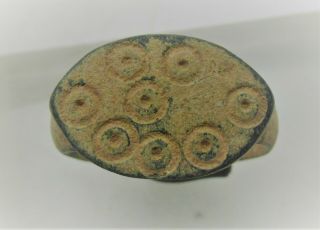 Detector Finds Ancient Roman Bronze Ring With Evil Eye Motifs