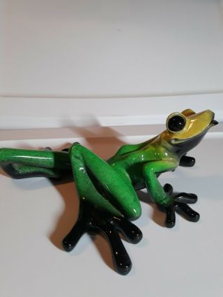 2002 Kitty’s Critters Frog Fabian RETIRED VHTF Green Yellow Black 10 