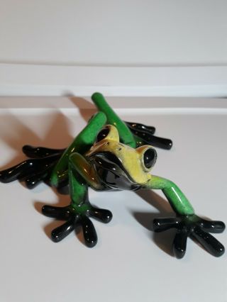 2002 Kitty’s Critters Frog Fabian RETIRED VHTF Green Yellow Black 10 