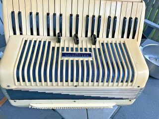 Vintage Wurlitzer Accordion - Straps Attached Case - Accordion Late 