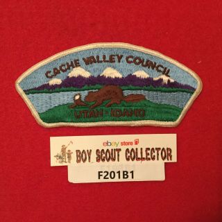 Boy Scout Csp Cache Valley Council Shoulder Patch Utah Idaho