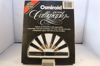 Vintage (c1982) Osmiroid Easy Change Deluxe Calligraphy Pen Set