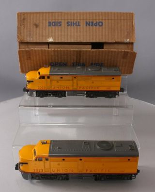 Lionel 2023 Vintage O Union Pacific Gray & Yellow Alco Aa Diesel Locomotive Set
