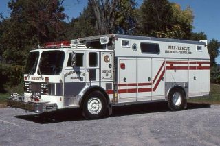 Thurmont Md Squad 10 1989 Hahn Saulsbury Rescue - Fire Apparatus Slide