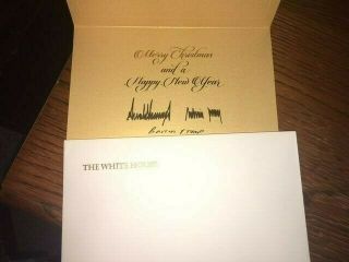 2020 White House Christmas/New Years Card President Donald Trump & Family 2