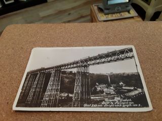 Postcard Crumlin Viaduct,  Wales Built By Kennard Steam Trains Going Across