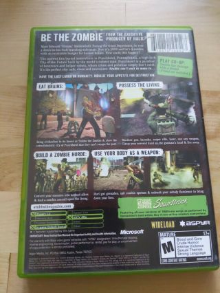 Vintage Microsoft Xbox Stubb ' s the Zombi Rebel Without a Pulse CIB Complete 2