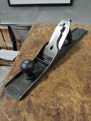 Vintage Stanley Bailey No.  7c Corrugated Bottom Jointer Plane Victory Blade