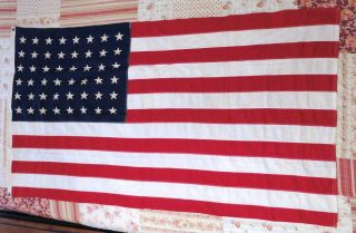 Vintage Usa Annin & Co.  Defiance Linen 48 Star American Flag 3 