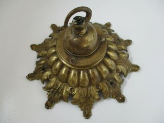 Antique Victorian Brass Rose Ceiling Light Hook/chandelier Bracket