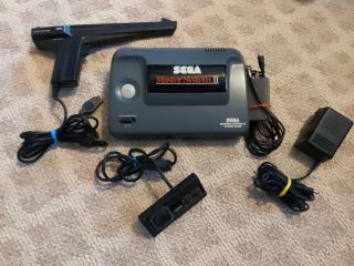 Vintage Sega Master System Ii Console Official Controler Power Base Light Gun