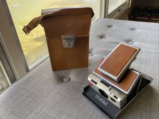 Vintage 1974 Polaroid Sx - 70 Land Camera Alpha 1 W/ Leather Case