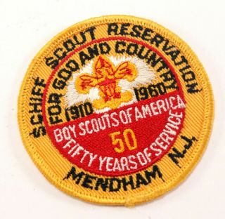 1960 National Jamboree Schiff Reservation Twill T Boy Scout Of America Bsa Patch