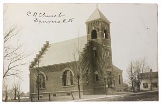 C.  U.  Williams Rppc Of The C.  P.  Church Danvers,  Illinois Mclean County