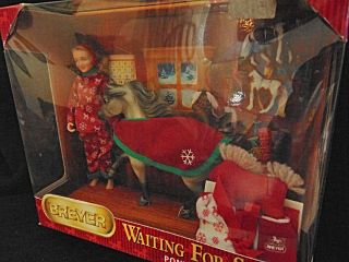 Christmas Breyer Waiting For Santa Horse Doll Accessories 2009 Gift Set 301114