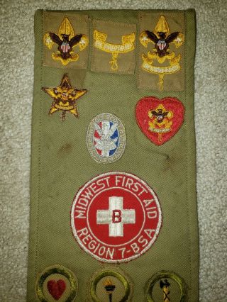 Eagle Scout Merit Badge Sash 27 Type C Merit Badge Sand Twill Second First Class