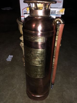 Red Star Brass & Copper Fire Extinguisher Model 303 Mixing Bottle Hose
