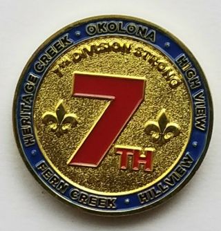 Kentucky State Louisville Metro Police Lmpd 7th Division Command Challenge Coin
