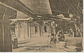1913 Glass Furnace At Seneca Glass In Morgantown,  Wv West Virginia Pc
