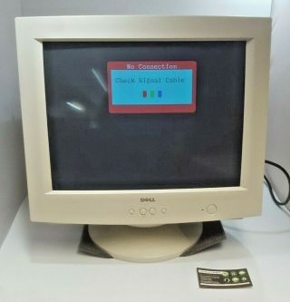 Vintage Dell E770s 17 " Color Crt Monitor Vga (16 Viewable) Retro Gaming