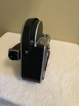 VINTAGE 1958 Paillard Bolex H - 8 8mm Movie Camera 3 Lenses 3