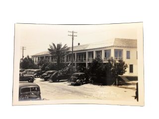 Port Aransas Texas Rppc Postcard 1939 Tarpon Inn Motel Fishing Gibbs Photo