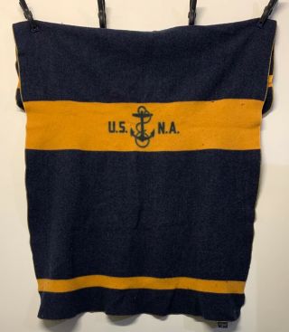 Vintage Us Naval Academy Wool Blanket