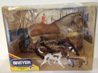 Breyer Horses - Gem Twist - Fox Hunting Gift Set 3359 With Dog And Fox Nib 2001