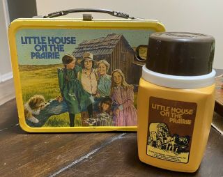 Little House On The Prairie Vintage Lunch Box With Thermos 1978