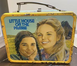 Little House On The Prairie Vintage lunch box with thermos 1978 2
