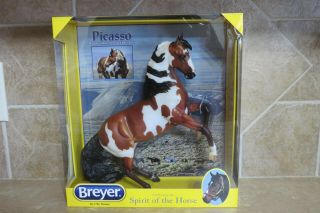 Nib Breyer 1742 Picasso Mustang Stallion Paint Pinto Wild Horse 2016 - 18 Retired