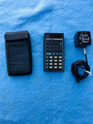 Vintage Hp - 35 Calculator With Power Supply And Soft Leather Case