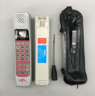 Us West Motorola Classic 1980’s Ii Brick Phone Vintage Cell Bundle - E34
