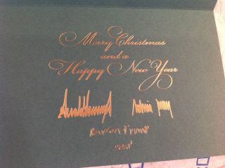 2018 Trump Easter EGG GOLD,  CHRISTMAS CARD,  Booklet,  Kisses 2